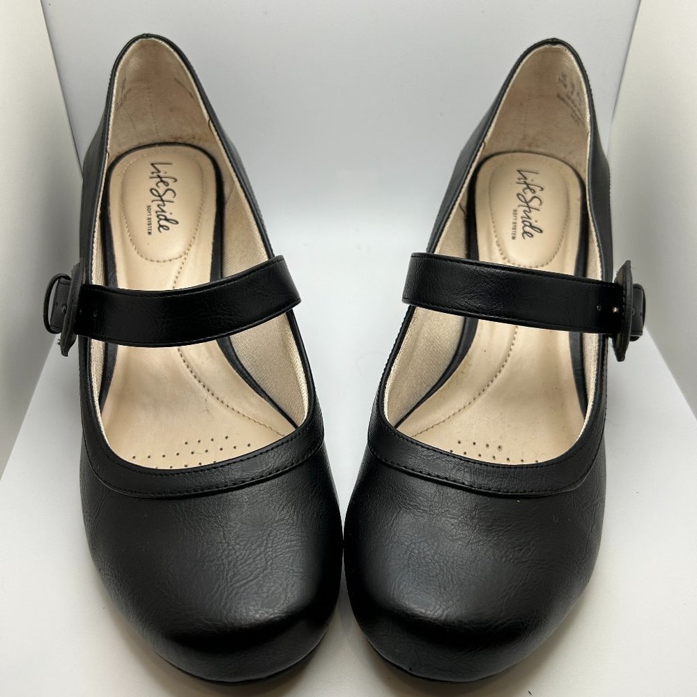 Life Stride Women’s Black “Rozz” Mary Jane Comfort Shoes, Size 11M